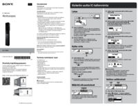 Aby wyświetlić dokument Sony ICD-TX650 Instrukcja Użytkownika